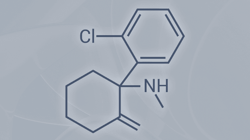 Chemical structure of ketamine