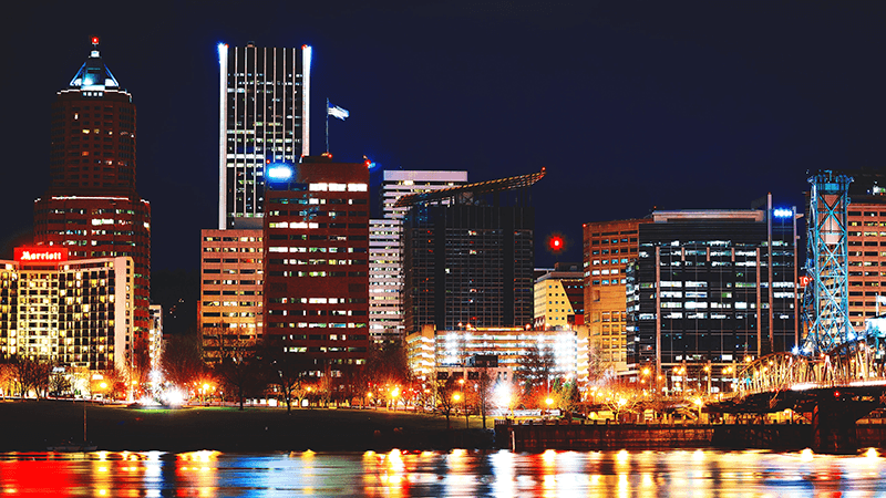 The city of Portland